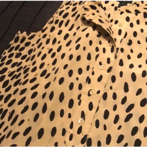 J. Crew wildcat sleeveless blouse cheetah leopard - Picture 5 of 8